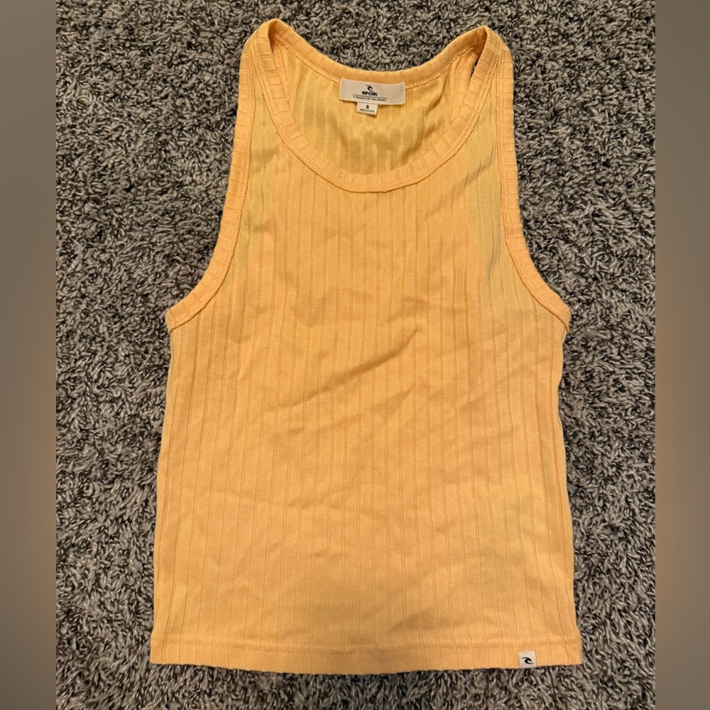 Orange Ribbed tank top